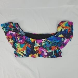 Envya swimwear off the shoulder swim top L